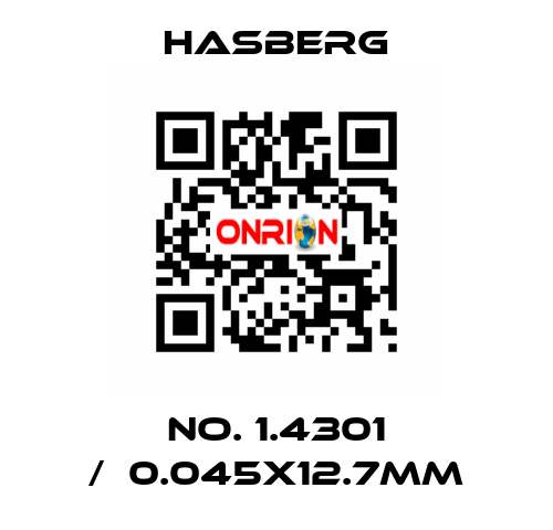 No. 1.4301 /	0.045x12.7mm Hasberg