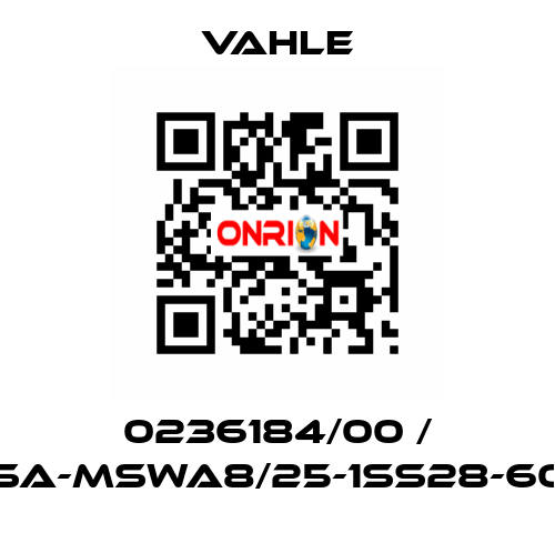 0236184/00 / SA-MSWA8/25-1SS28-60 Vahle