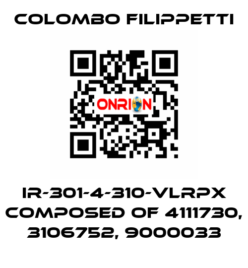 IR-301-4-310-VLRPX composed of 4111730, 3106752, 9000033 Colombo Filippetti