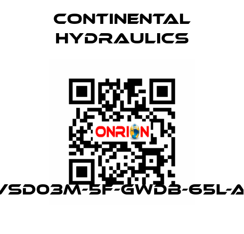 VSD03M-5F-GWDB-65L-A  Continental Hydraulics