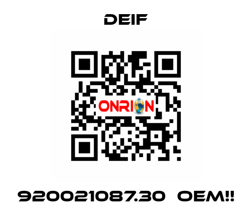 920021087.30  OEM!! Deif