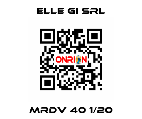 MRDV 40 1/20 ELLE GI SRL