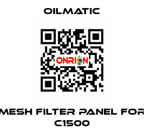 mesh filter panel for C1500 OILMATIC