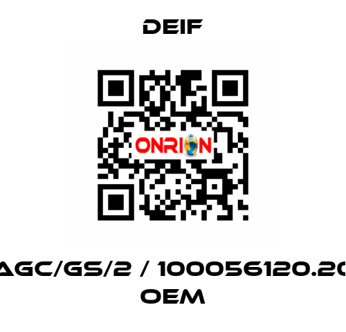 AGC/GS/2 / 100056120.20 OEM Deif