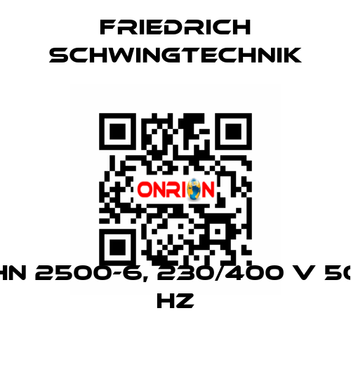 HN 2500-6, 230/400 V 50 HZ Friedrich Schwingtechnik