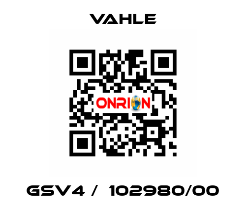 GSV4 /  102980/00 Vahle