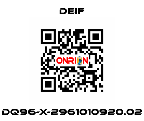 DQ96-X-2961010920.02 Deif