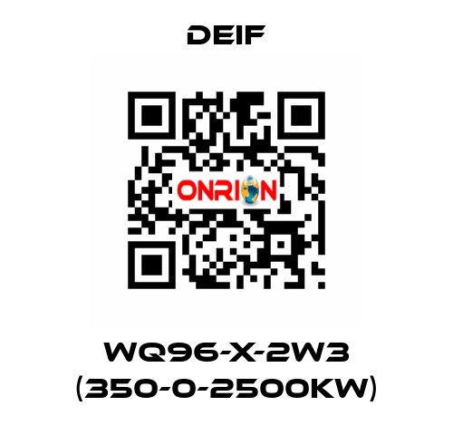 WQ96-X-2W3 (350-0-2500KW) Deif