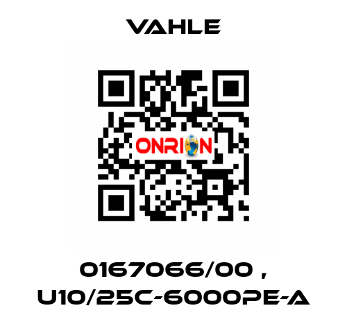 0167066/00 , U10/25C-6000PE-A Vahle