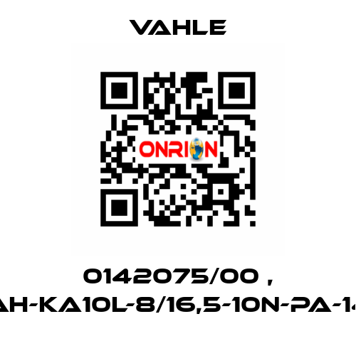 0142075/00 , AH-KA10L-8/16,5-10N-PA-14 Vahle