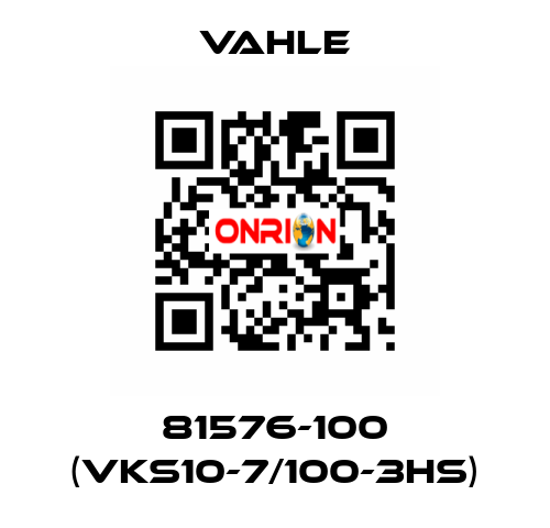 81576-100 (VKS10-7/100-3HS) Vahle