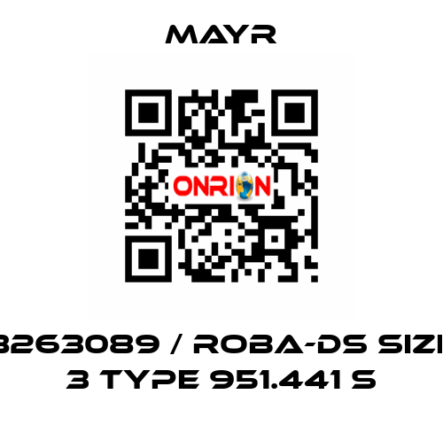 8263089 / ROBA-DS Size 3 Type 951.441 S Mayr