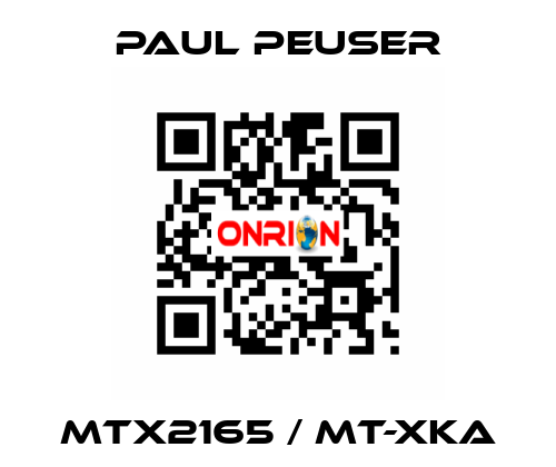 MTX2165 / MT-XKA PAUL PEUSER