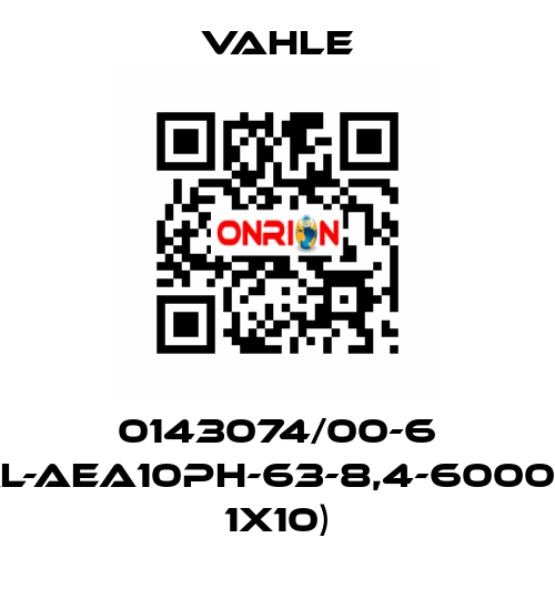 0143074/00-6 (AL-AEA10PH-63-8,4-6000-A 1x10) Vahle