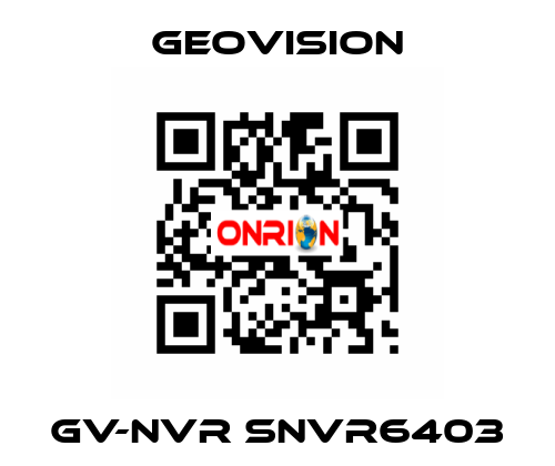 GV-NVR SNVR6403 GeoVision