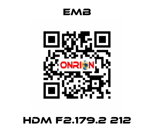 HDM F2.179.2 212 Emb