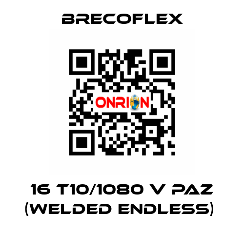 16 T10/1080 V PAZ (WELDED ENDLESS)  Brecoflex