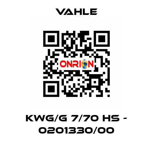 KWG/G 7/70 HS - 0201330/00 Vahle