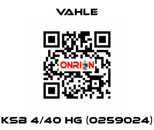 KSB 4/40 HG (0259024) Vahle