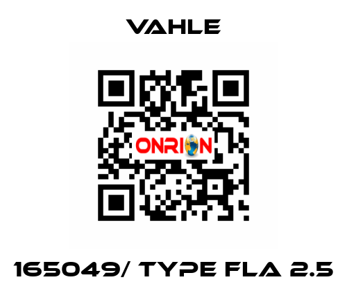 165049/ Type FLA 2.5 Vahle