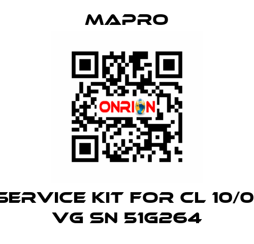 Service kit for CL 10/01 VG SN 51G264 Mapro