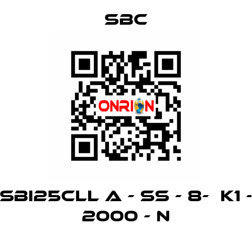 SBI25CLL A - SS - 8-  K1 - 2000 - N SBC