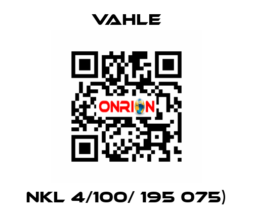 NKL 4/100/ 195 075) Vahle