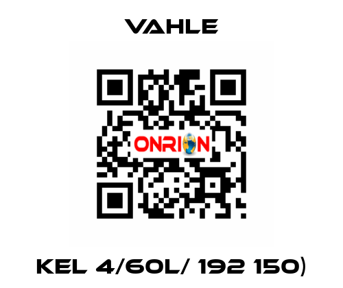 KEL 4/60L/ 192 150) Vahle