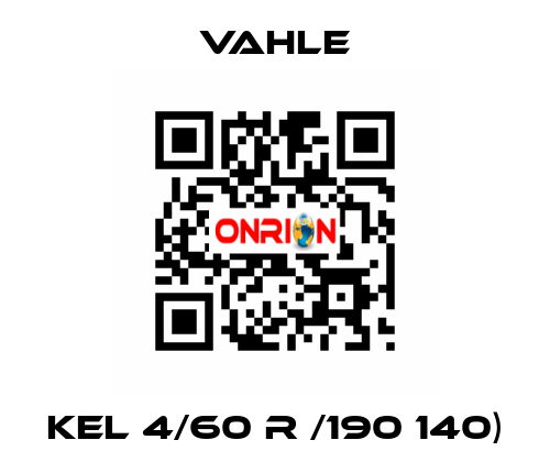 KEL 4/60 R /190 140) Vahle