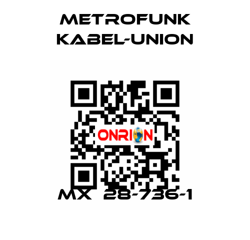 MX  28-736-1 METROFUNK KABEL-UNION