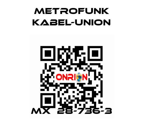 MX  28-736-3 METROFUNK KABEL-UNION