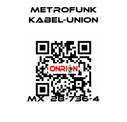 MX  28-736-4 METROFUNK KABEL-UNION