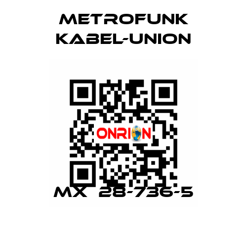 MX  28-736-5 METROFUNK KABEL-UNION