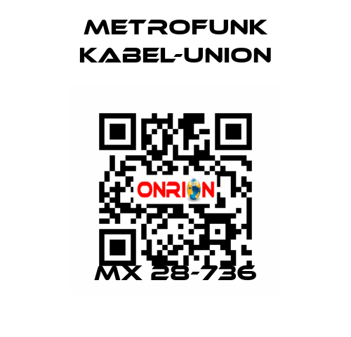 MX 28-736 METROFUNK KABEL-UNION