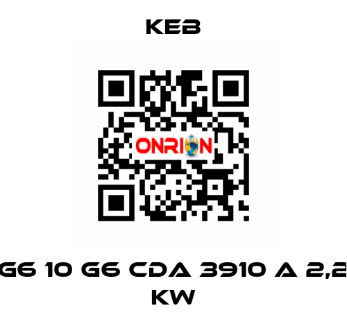 G6 10 G6 CDA 3910 A 2,2 KW KEB