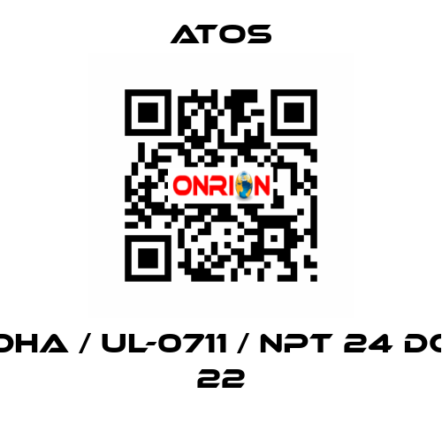 DHA / Ul-0711 / NPT 24 DC 22 Atos