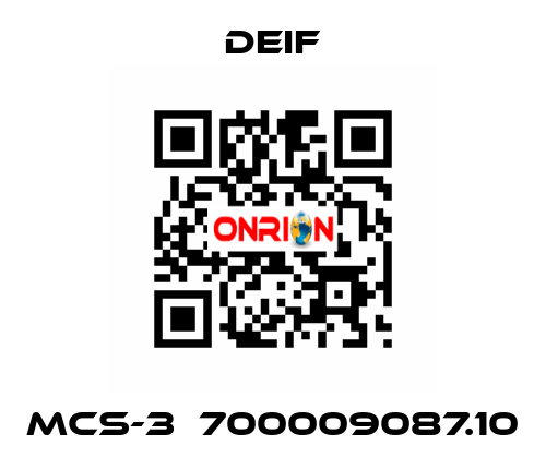 MCS-3  700009087.10 Deif