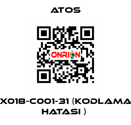 X018-C001-31 (KODLAMA HATASI )  Atos