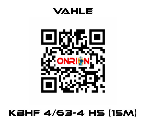 KBHF 4/63-4 HS (15m) Vahle