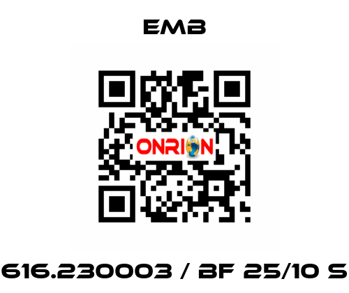 616.230003 / BF 25/10 S Emb