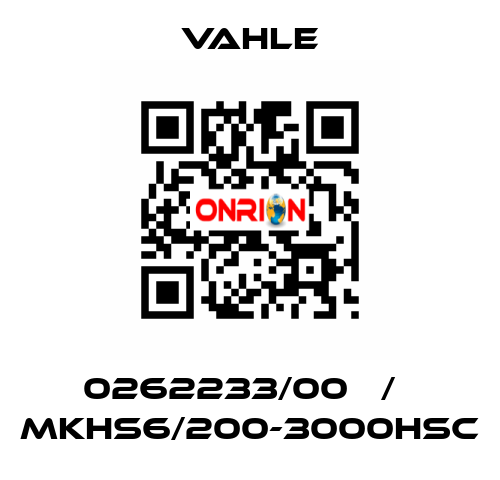 0262233/00   /   MKHS6/200-3000HSC Vahle