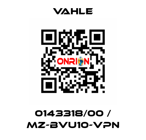 0143318/00 / MZ-BVU10-VPN Vahle