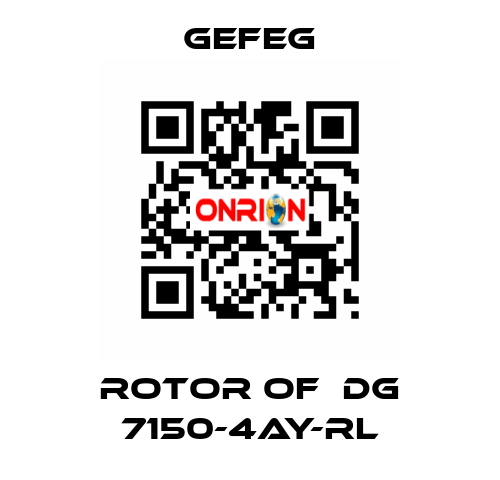 rotor of  Dg 7150-4AY-RL Gefeg