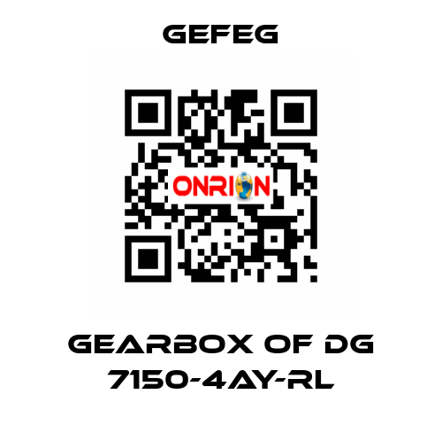 gearbox of Dg 7150-4AY-RL Gefeg