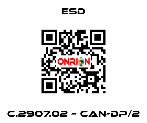 C.2907.02 – CAN-DP/2 ESD