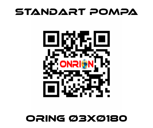 ORING Ø3xØ180 STANDART POMPA