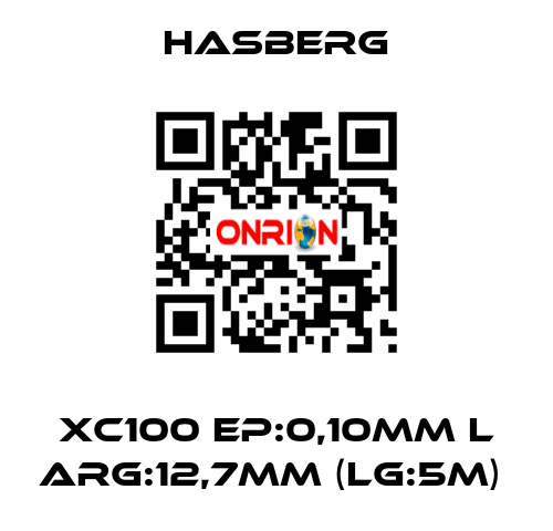 XC100 EP:0,10MM L ARG:12,7MM (LG:5M)  Hasberg