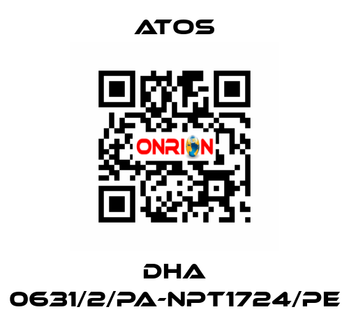 DHA 0631/2/PA-NPT1724/PE Atos