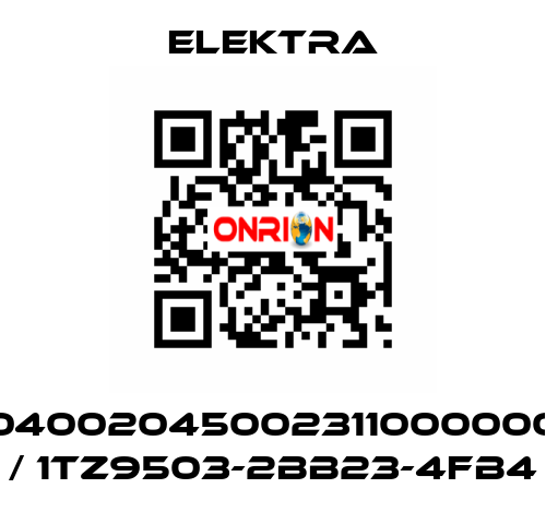 04002045002311000000 / 1TZ9503-2BB23-4FB4 ELEKTRA