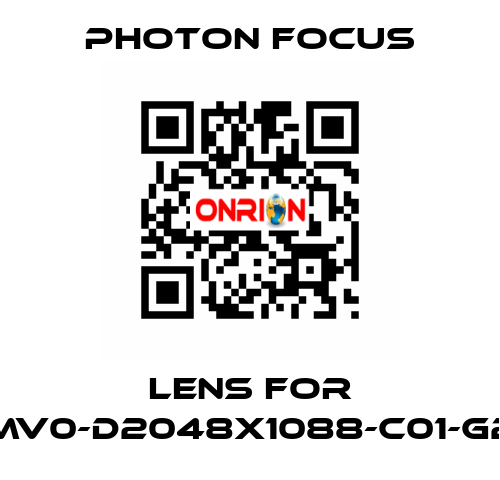 lens for MV0-D2048X1088-C01-G2 PHOTON FOCUS